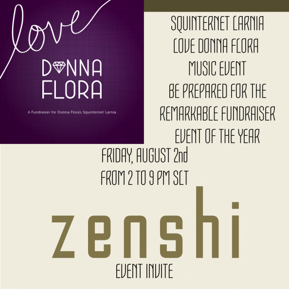 Love Donna Flora Music Event Invite